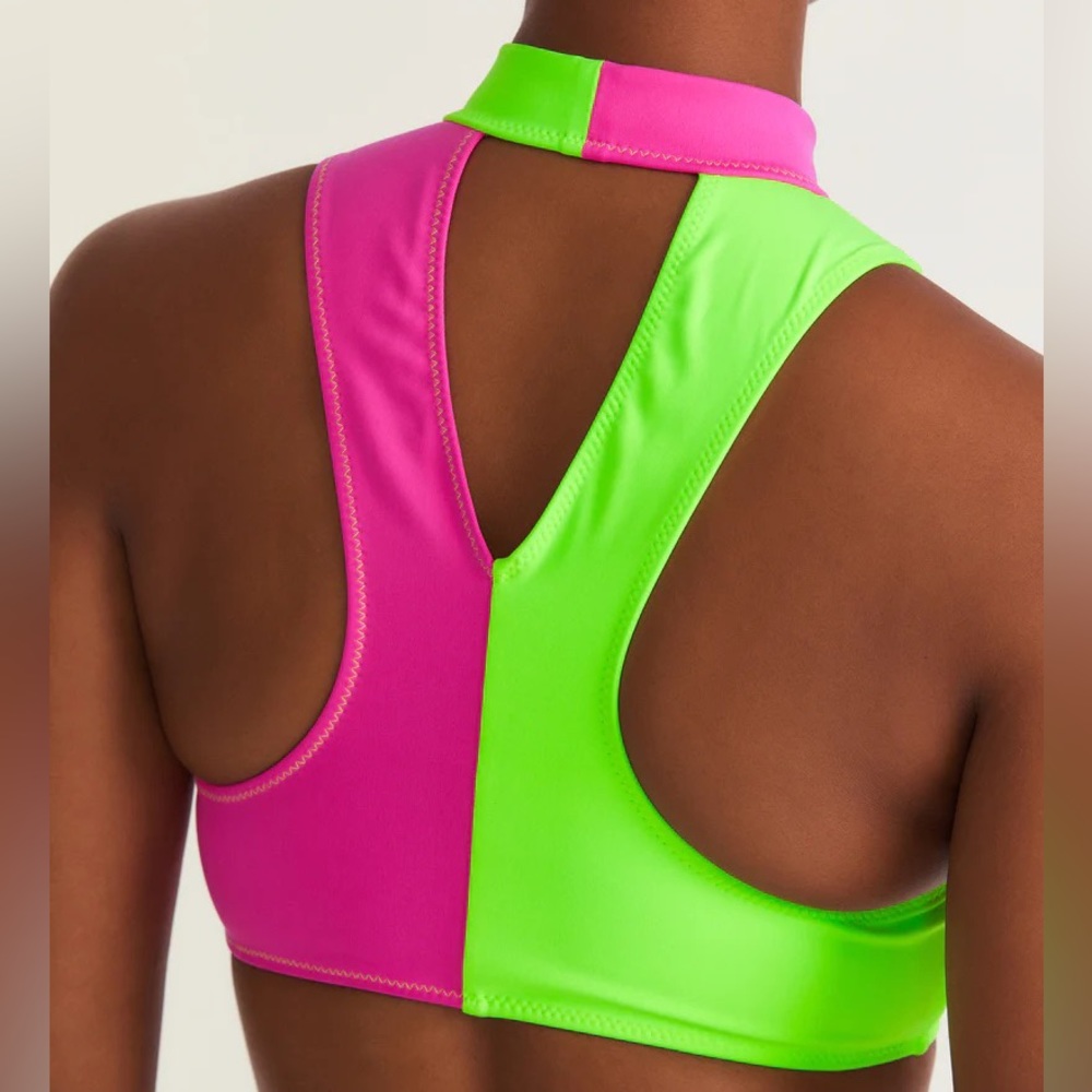 Hurley X Loveshackfancy Solid Blocked High Neck T… - image 2